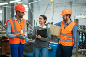 personas equipos seguridad su lugar trabajo